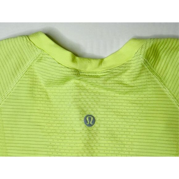Lululemon W3FEHS Swiftly Tech SS Top 2.0 Race Length Neon Green Activewear XS - Picture 6 of 11